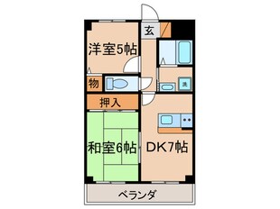 カーサヒラキの物件間取画像